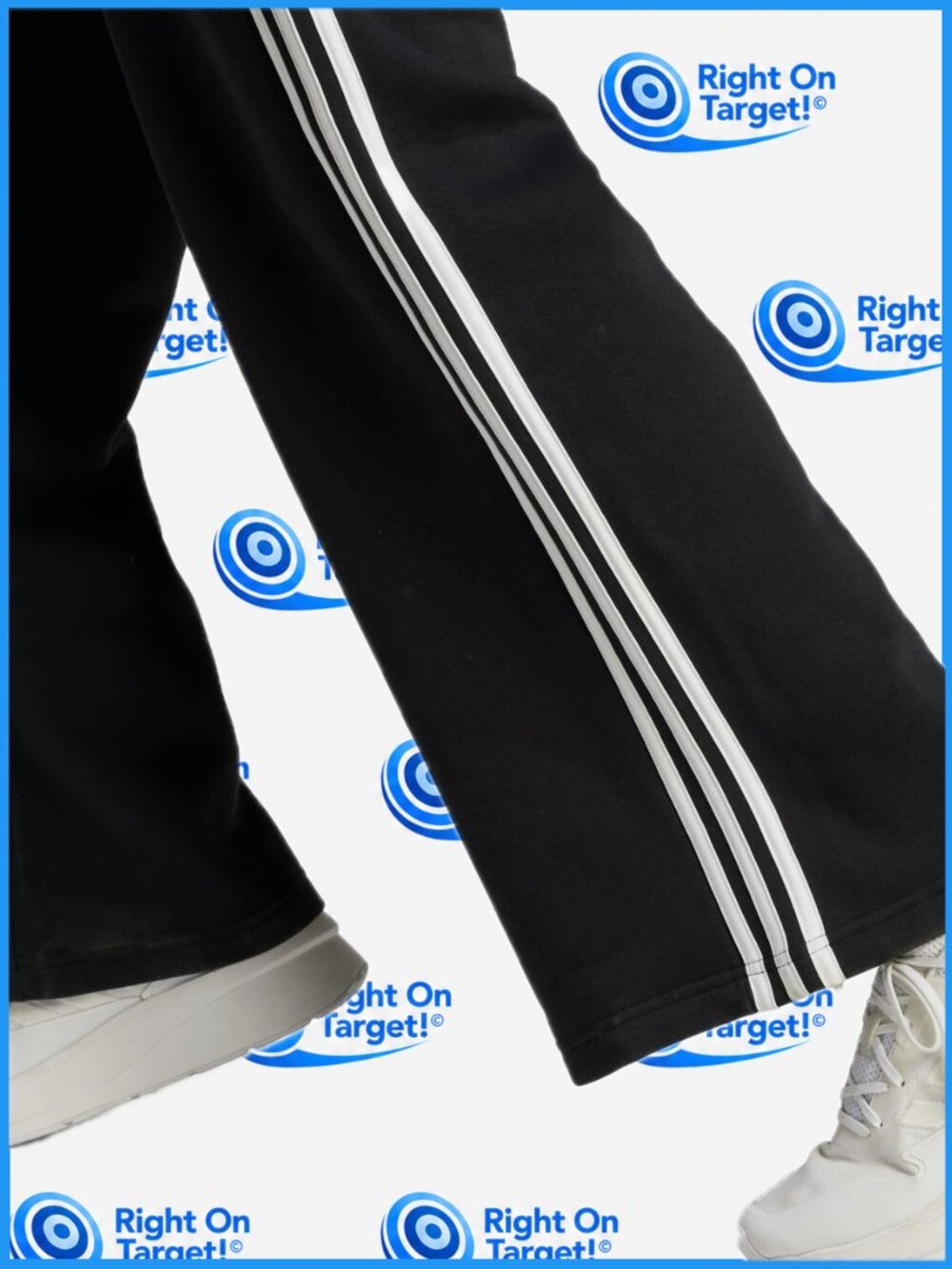2XL - Adidas - Womens Essentials 3 Stripes Wide Sportswear Pants - Black - Picture 3 of 9